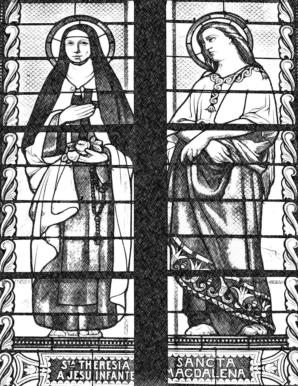 Saint Therese of the Child Jesus and Saint Magdalene