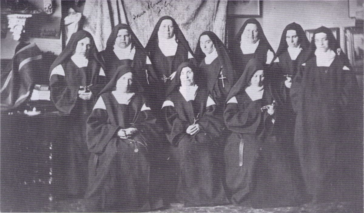 Carmelite Nuns, France (1875) - Catholic Stock Photo