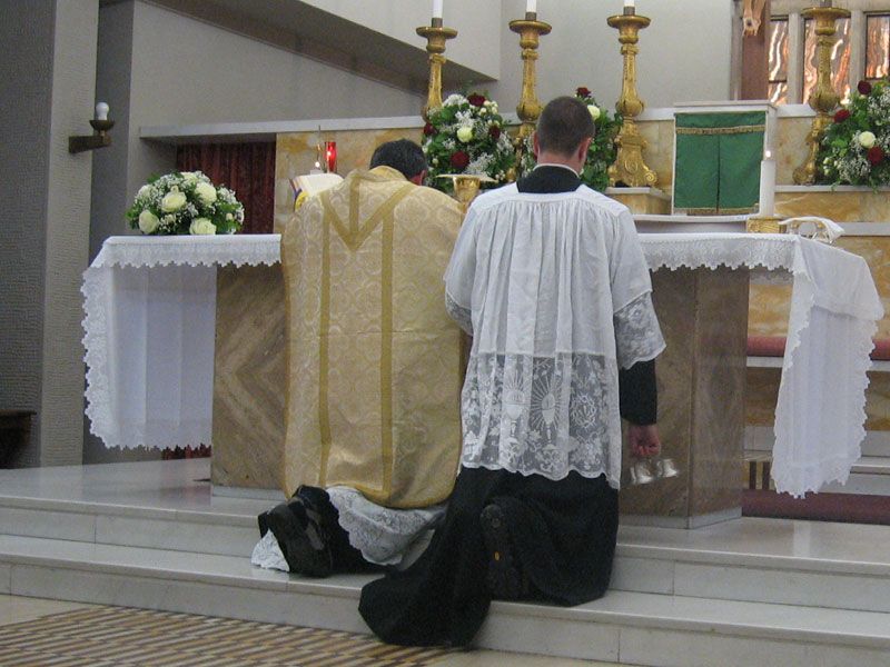 Tridentine Mass, Italy - Catholic Stock Photo