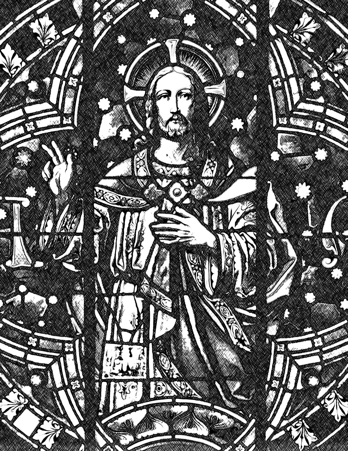 Jesus Christ - Catholic Coloring Page