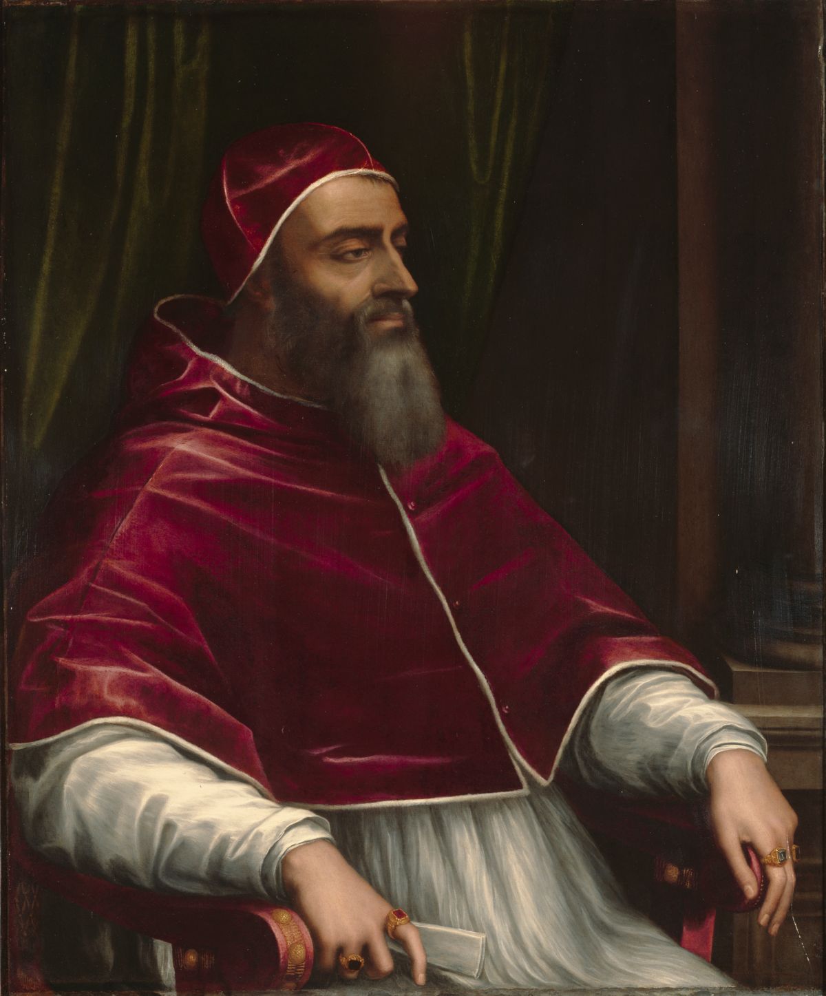 Pope Clement VII by Sebastiano del Piombo (1531) - Public Domain Catholic Painting
