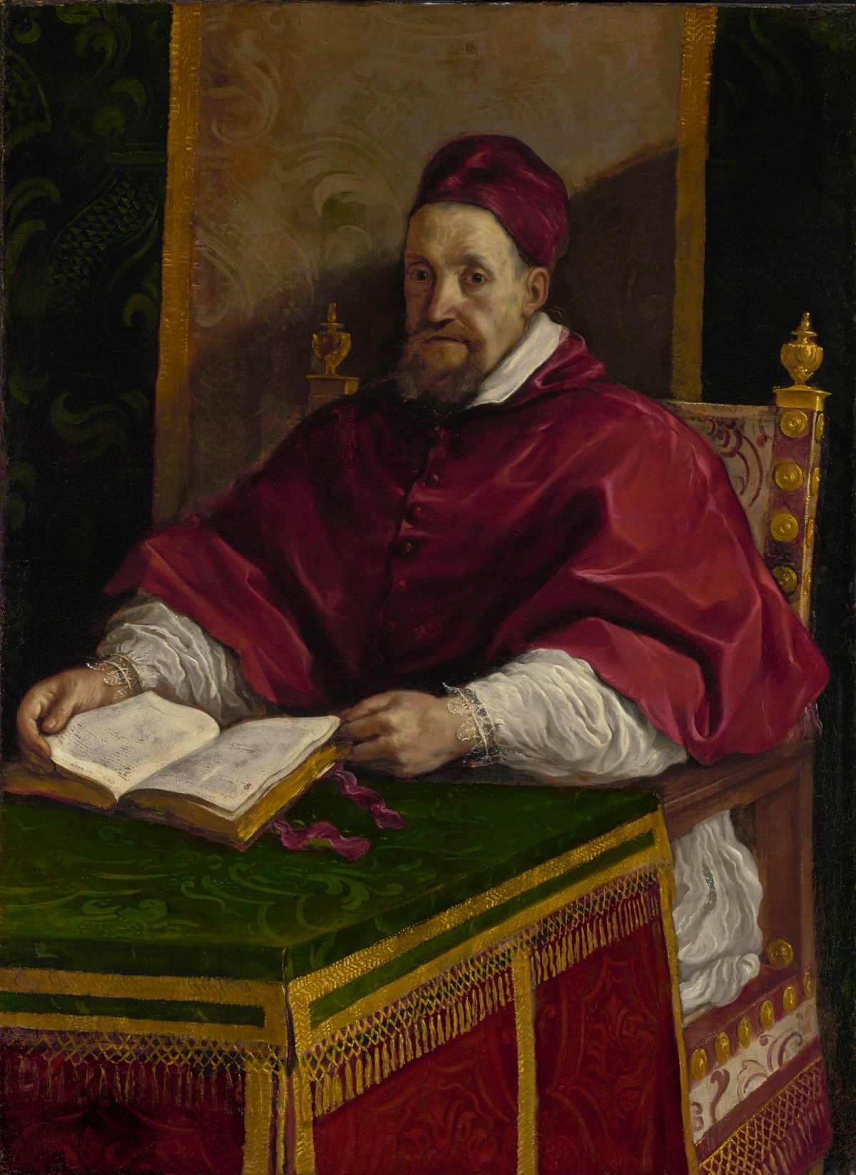 Pope Gregory XV by Guercino (1622) - Public Domain Catholic Painting