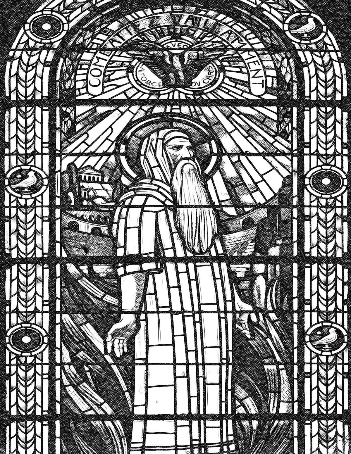 Saint Polycarp - Catholic Coloring Page