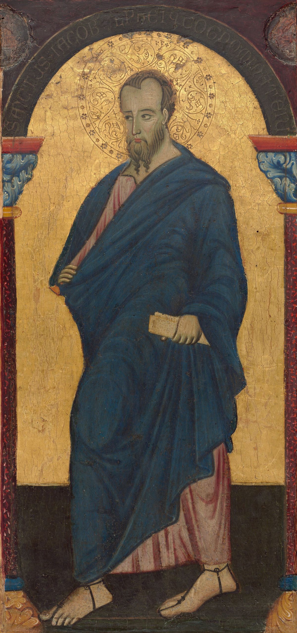 Saint James Minor by Master of Saint Francis (1272) - Public Domain Catholic Painting
