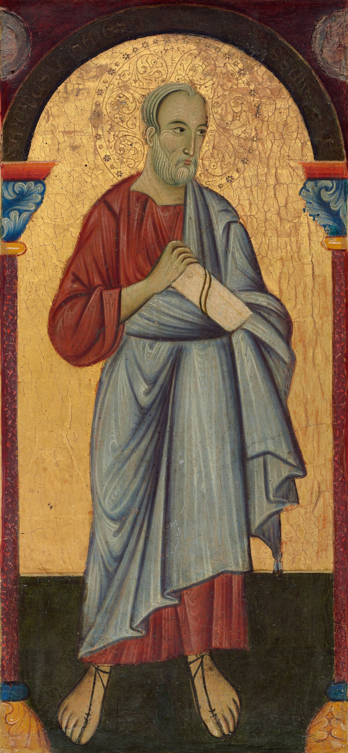 Saint John the Evangelist by Master of Saint Francis (1272) - Public Domain Catholic Painting