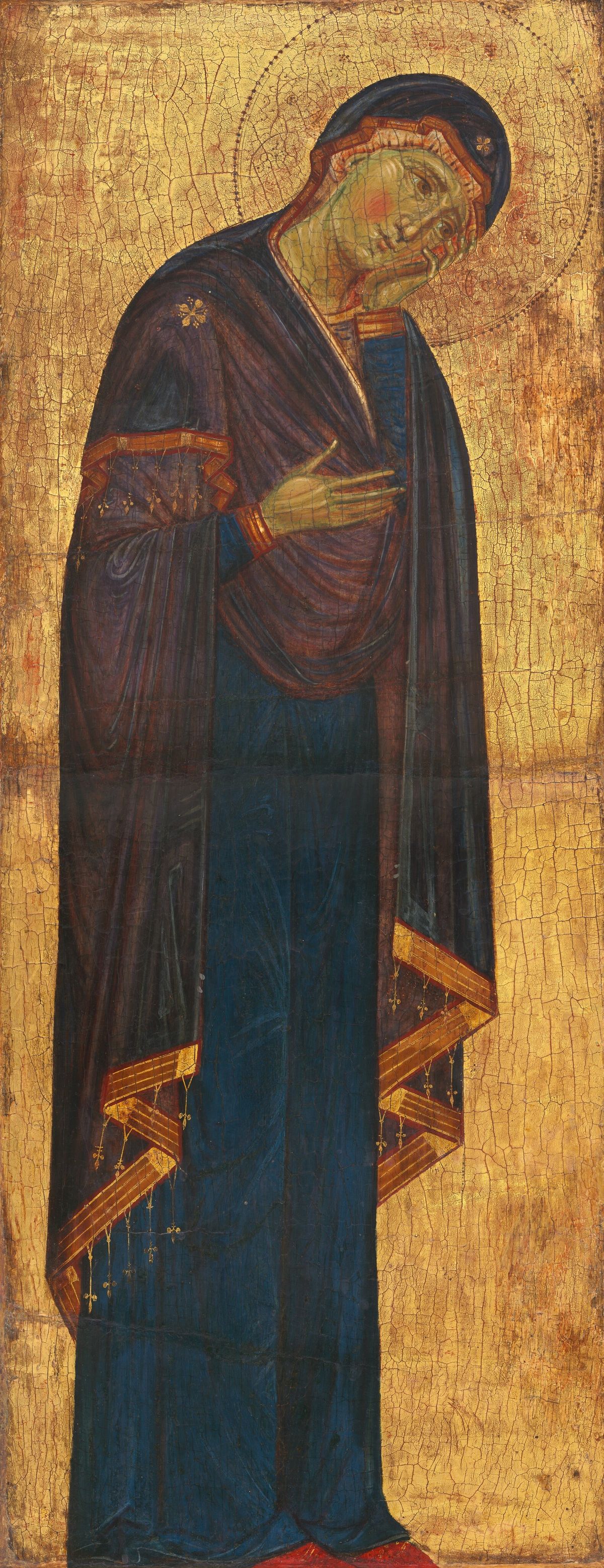 The Mourning Madonna by the Masters of the Franciscan Crucifixes (1270/1275) - Public Domain Catholic Painting