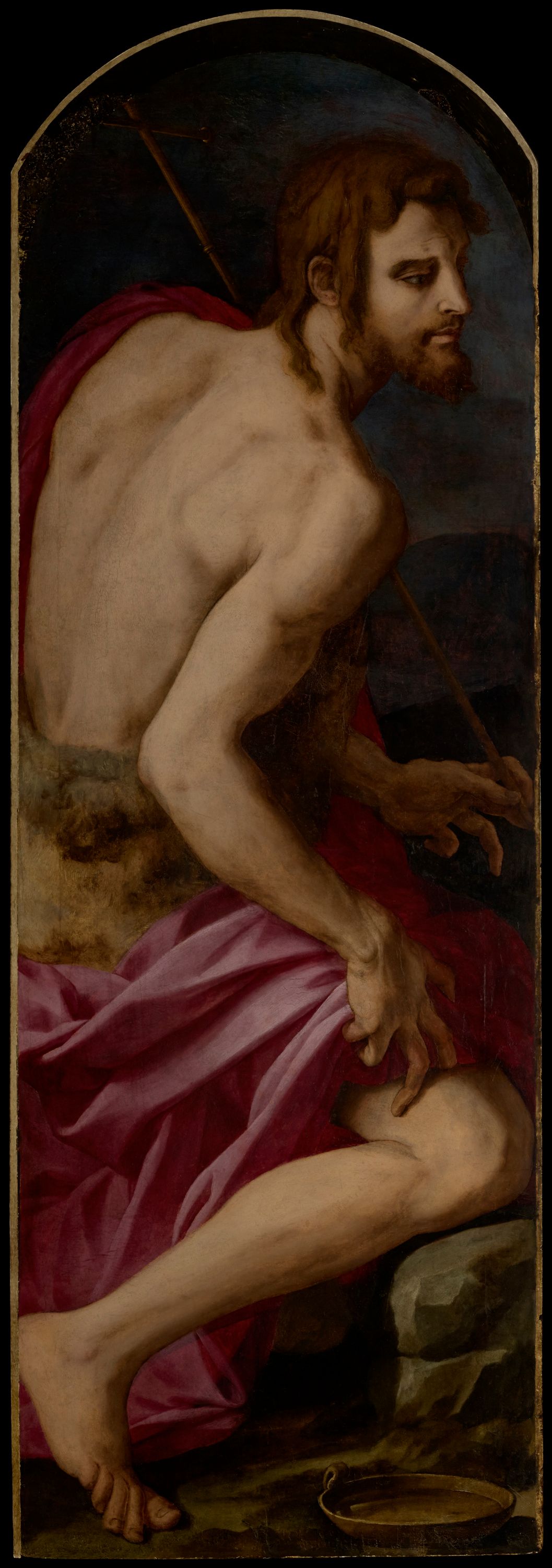 Saint John the Baptist by Agnolo Bronzino (1542-1545) - Public Domain Bible Painting