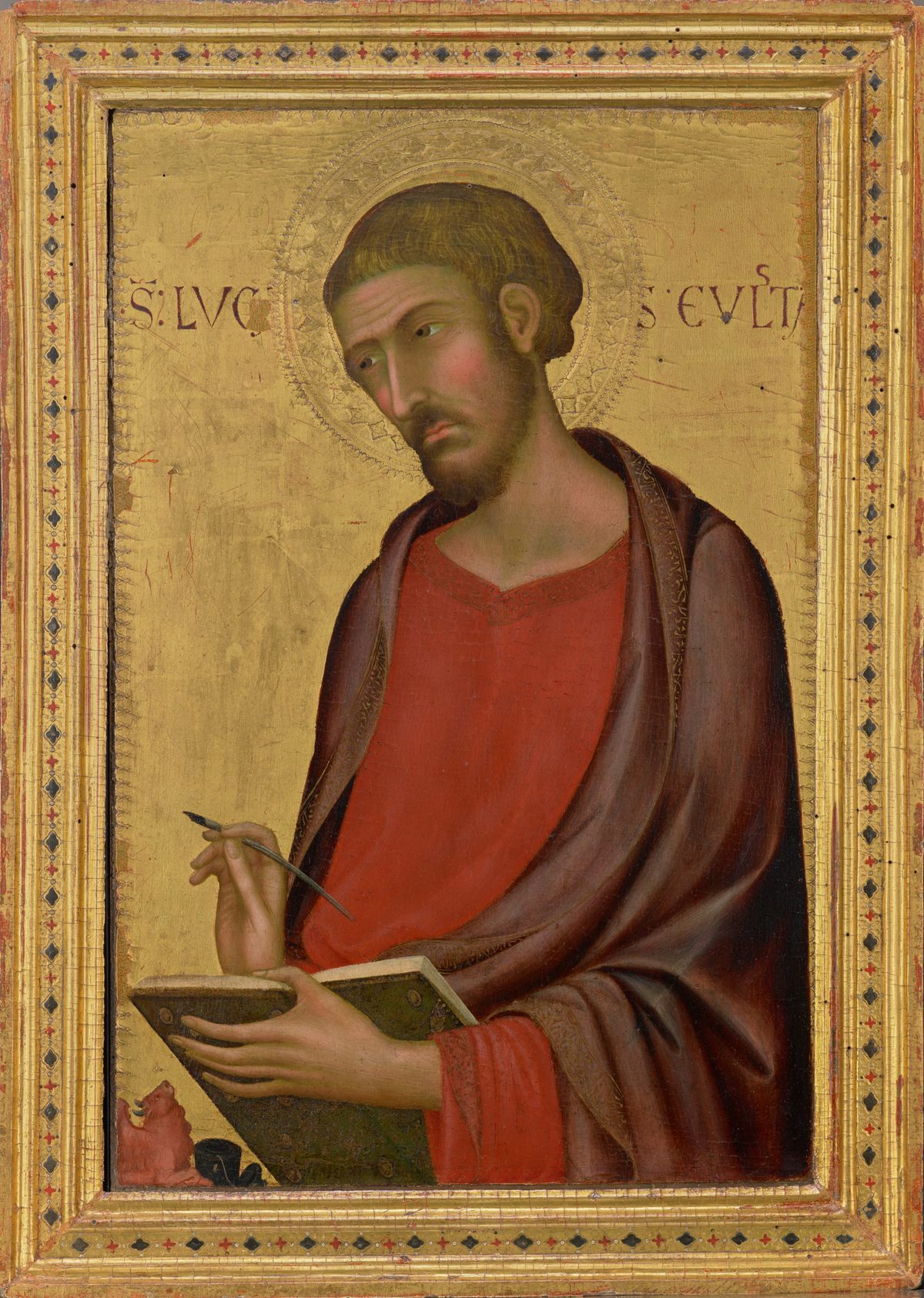 Saint Luke by Simone Martini (1330s?) - Public Domain Catholic Painting