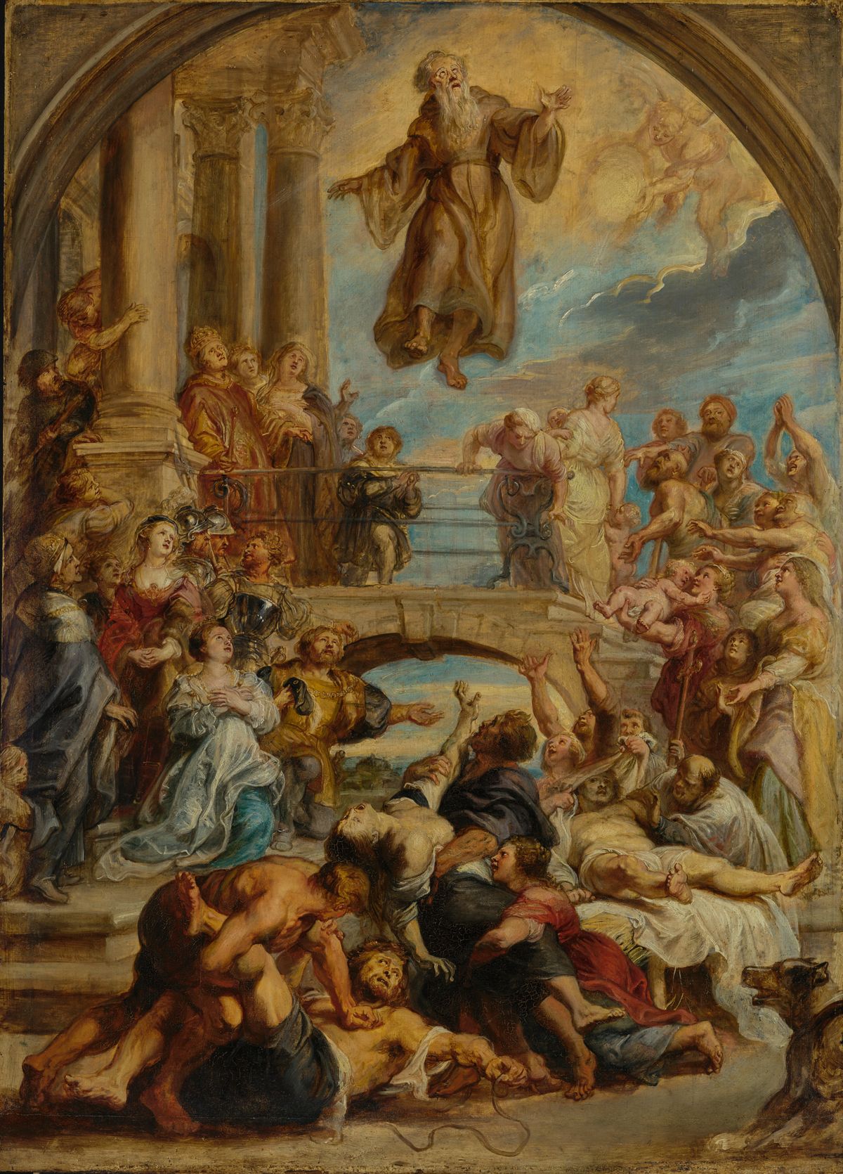 The Miracles of Saint Francis of Paola by Peter Paul Rubens (about 1627–1628) - Public Domain Catholic Painting