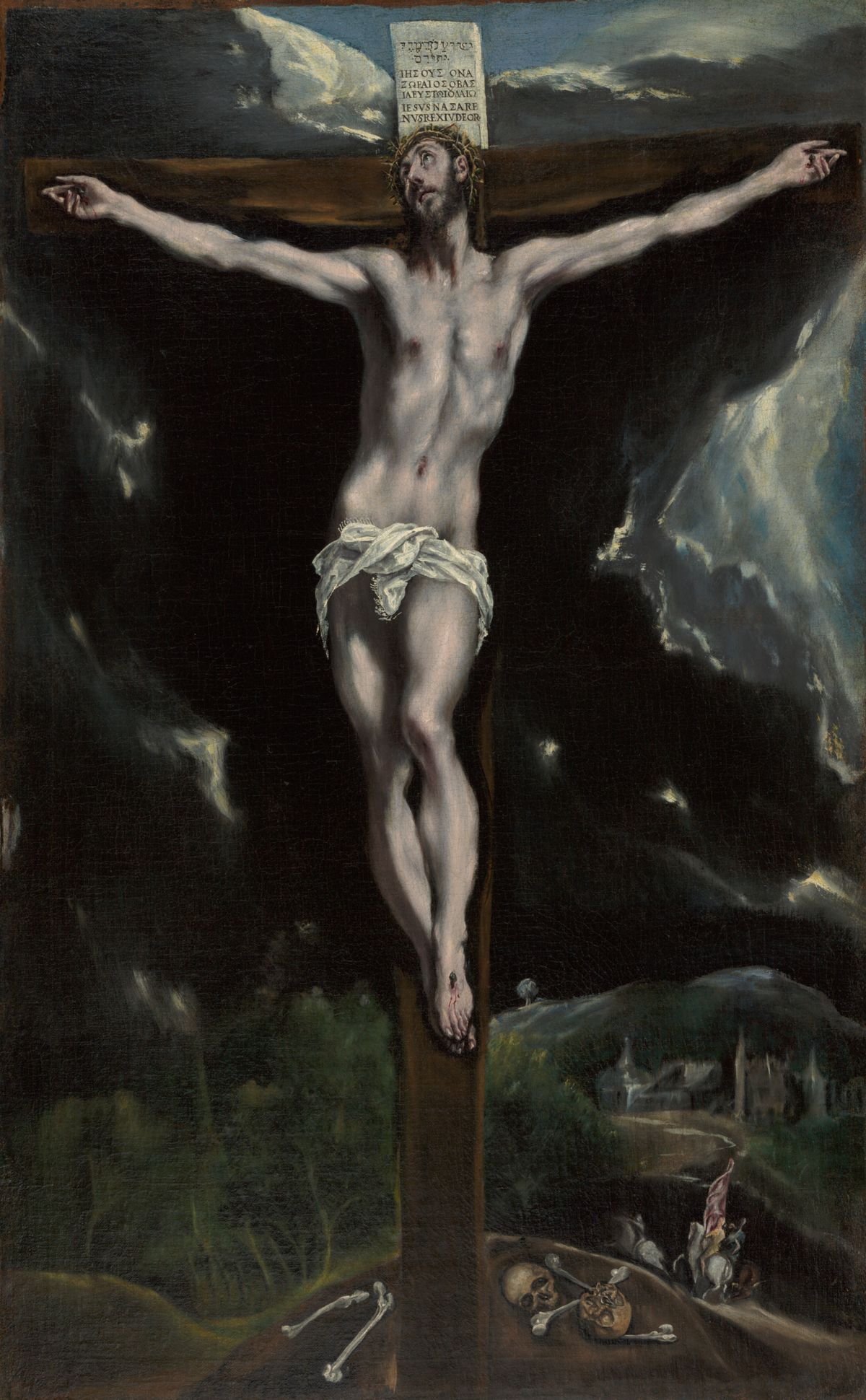 Christ on the Cross by El Greco (1600-1610) - Public Domain Bible Painting