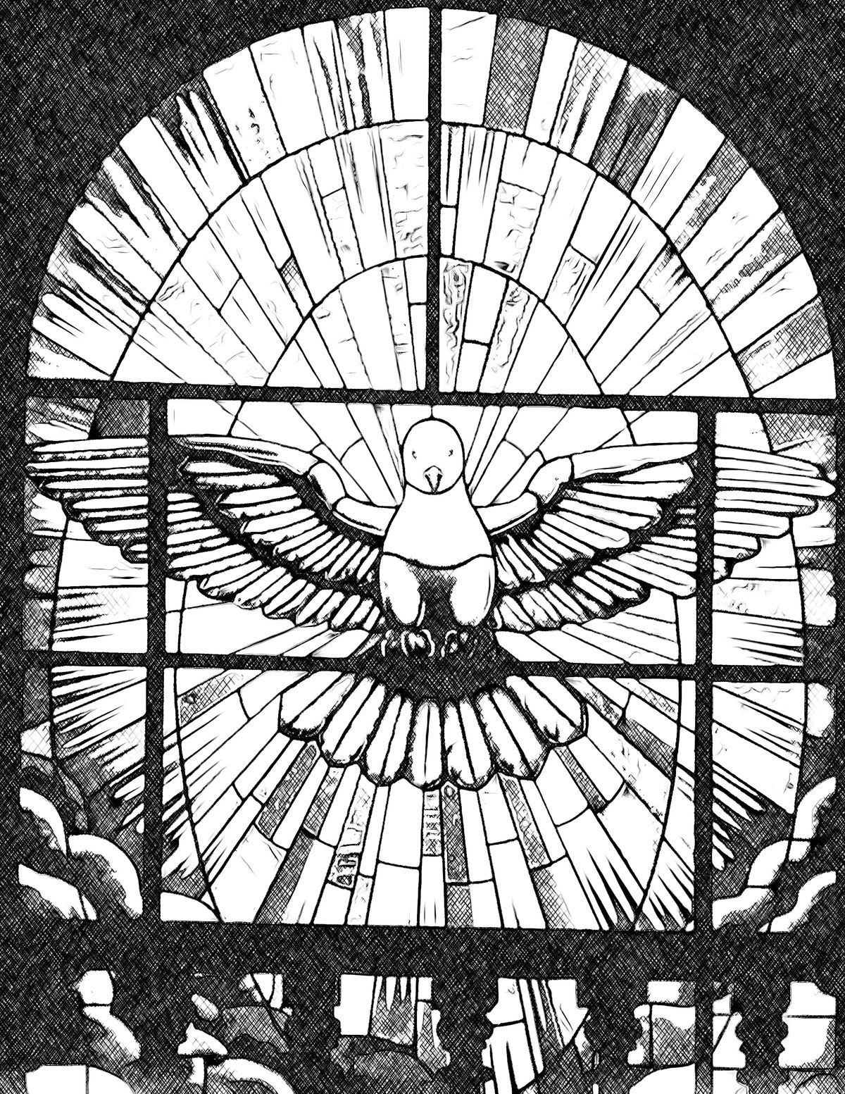 Holy Spirit - Catholic Coloring Page