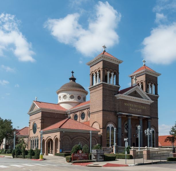 Saint Anthony Cathedral Basilica, Texas - Catholic Stock Photo