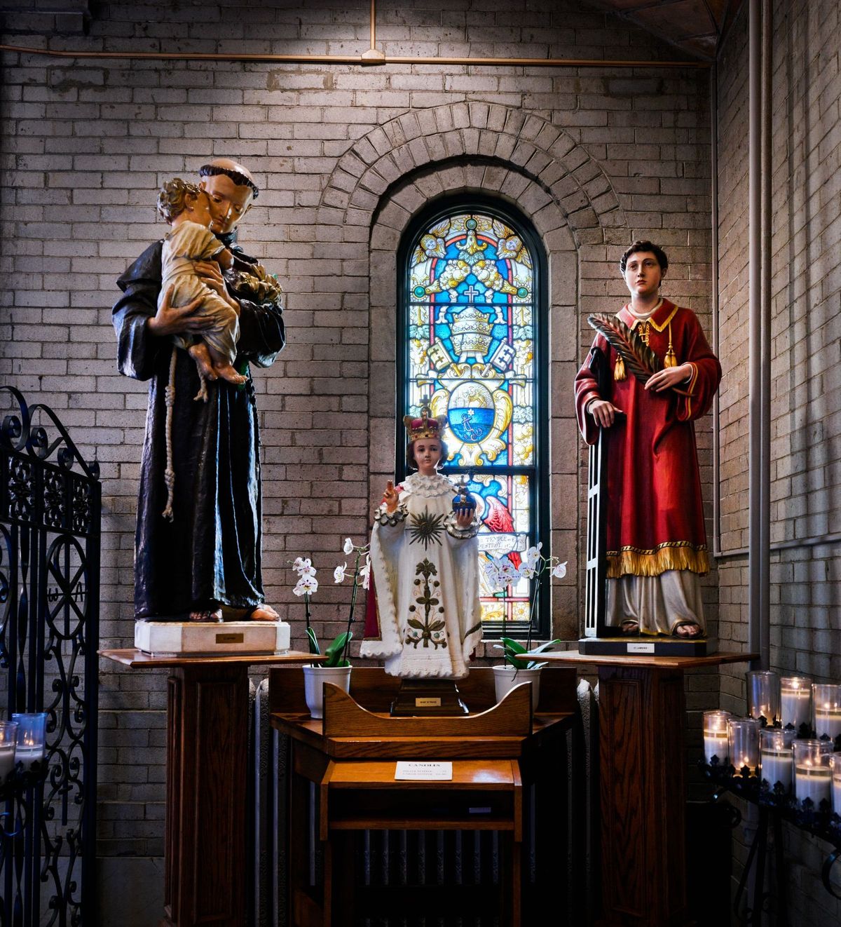 Sanctuary at the Catholic Basilica of St. Lawrence, North Carolina - Catholic Stock Photo