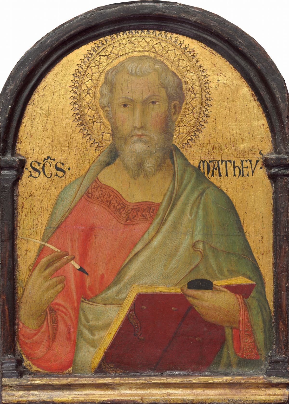 Saint Matthew by Simone Martini (1315-1320) - Public Domain Catholic Painting