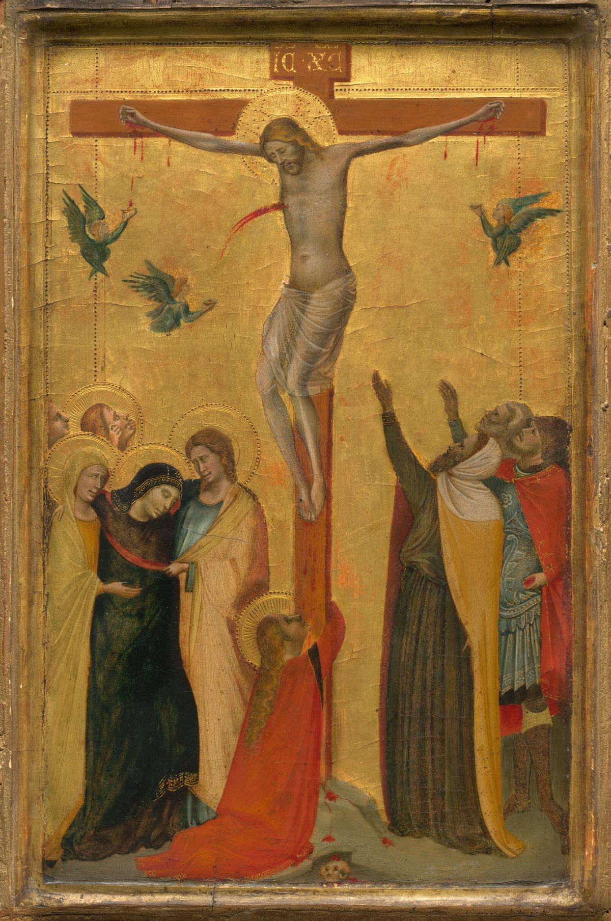 The Crucifixion by Bernardo Daddi (1320-1325) - Public Domain Bible Painting