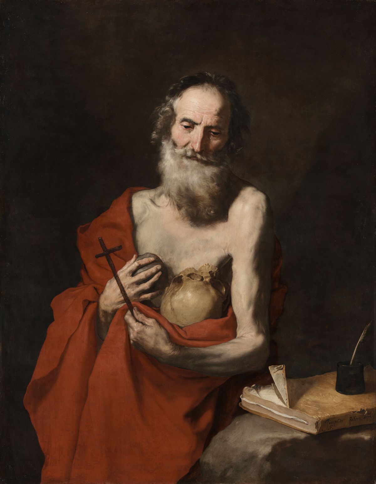 Saint Jerome (1638-1640)
by Jusepe de Ribera - Public Domain Catholic Painting