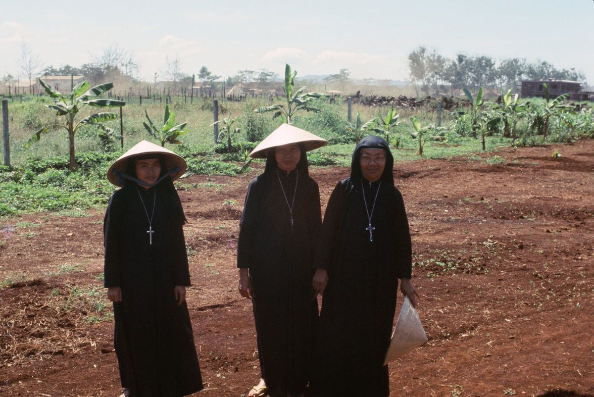 Vietnamese Catholic Nuns - Catholic Stock Photo