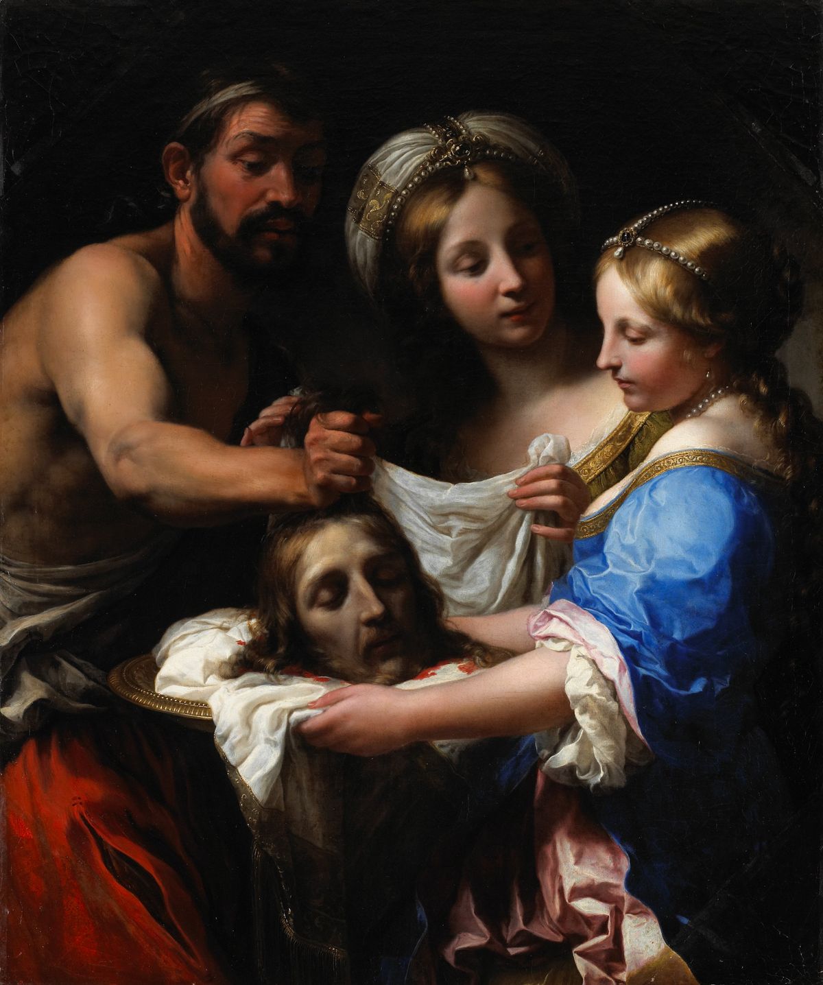 Salome with the Head of Saint John the Baptist (1670s) by Onorio Marinari - Public Domain Bible Painting