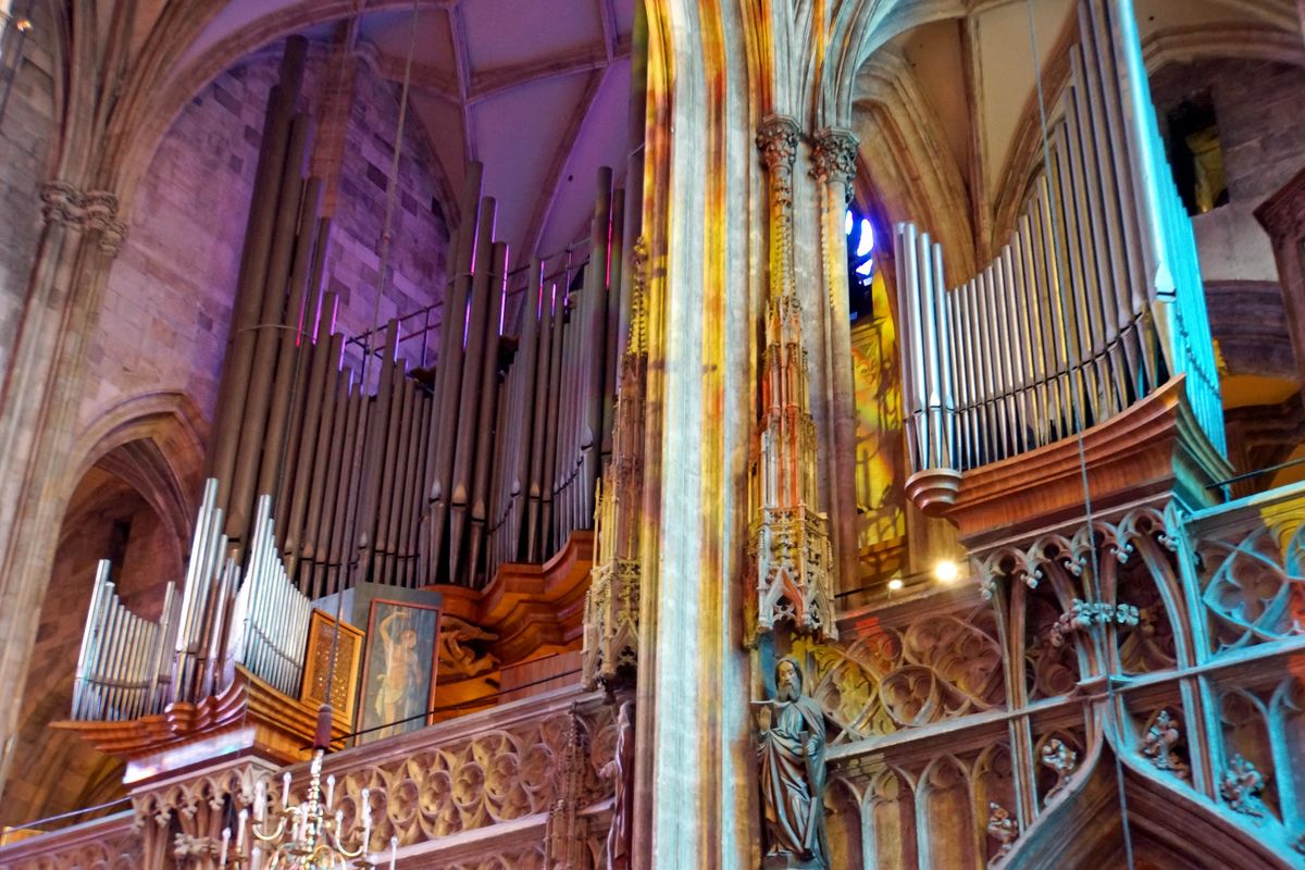 St. Stephen's Cathedral Organ - Catholic Stock Photo