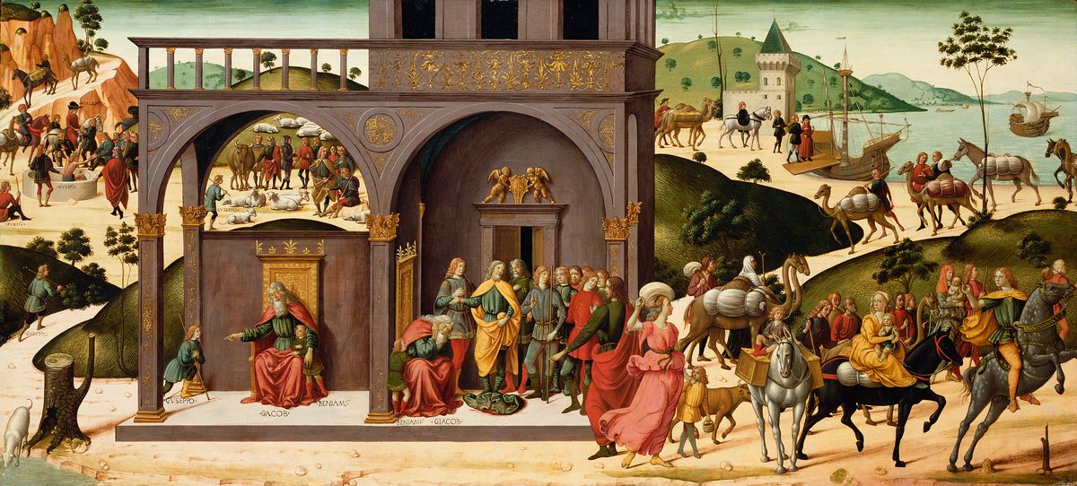 The Story of Joseph (about 1485) by Biagio d'Antonio - Public Domain Bible Painting
