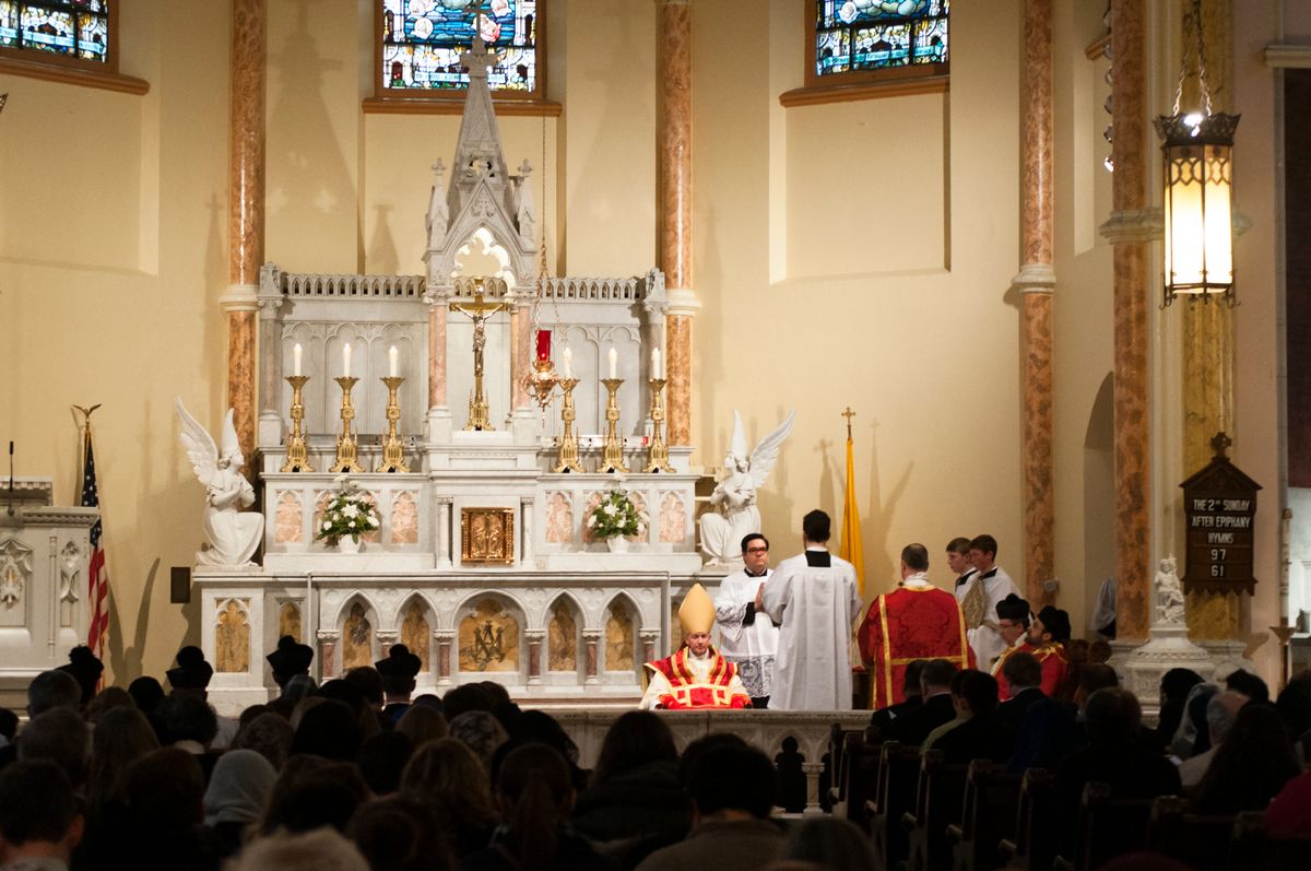 Third Annual Nellie Grey Latin Mass - Catholic Stock Photo