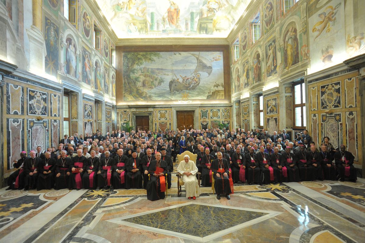Apostleship of the Sea World Congress with Pope Benedict XVI, 2012 - Catholic Stock Photo
