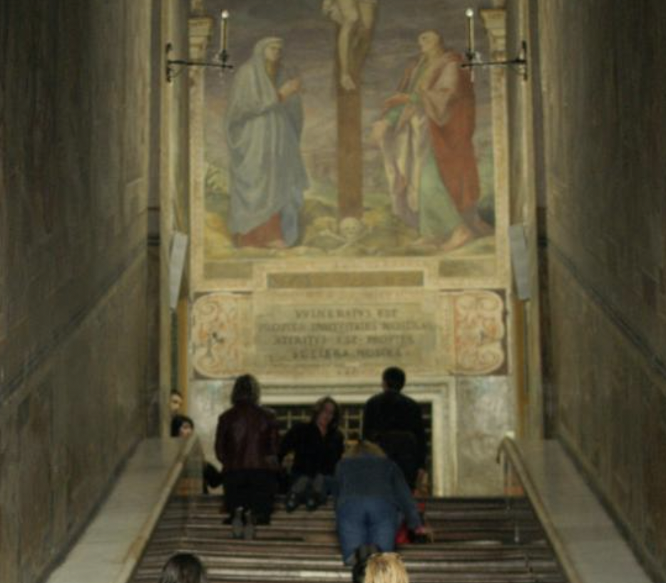 Holy Stairs, Jerusalem - Catholic Stock Photo