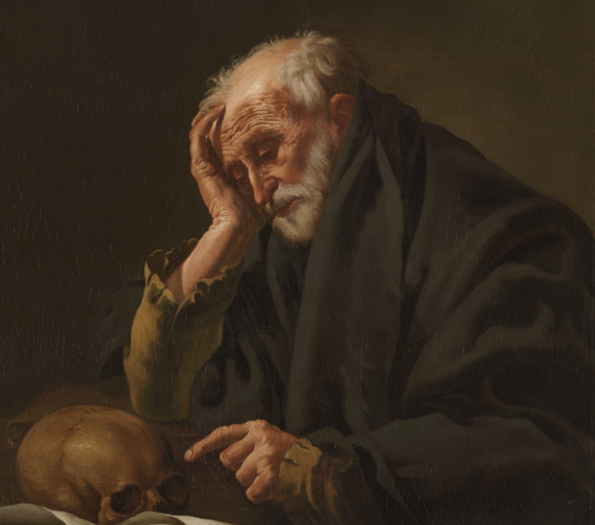 Saint Jerome (1621) by Hendrick ter Brugghen - Public Domain Catholic Painting