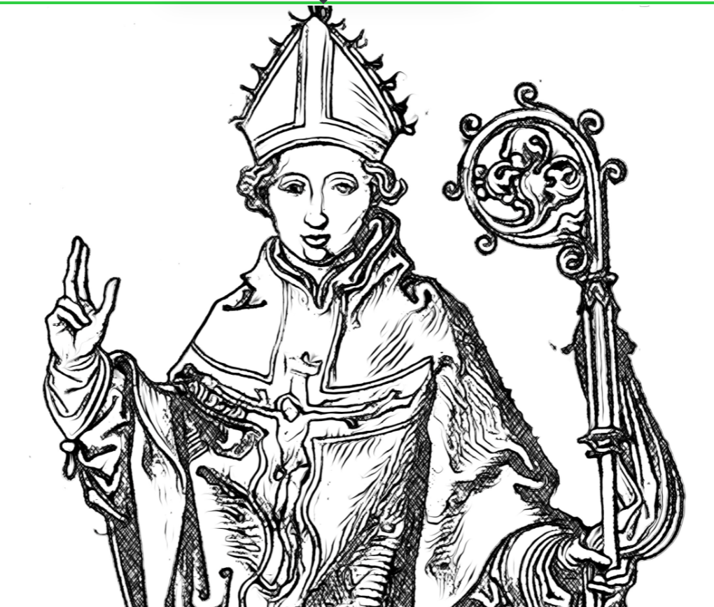 Saint Augustine - Catholic Coloring Page