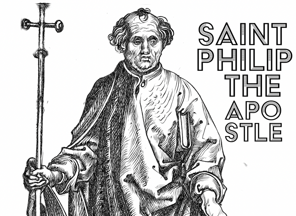 Saint Philip the Apostle - Catholic Coloring Page