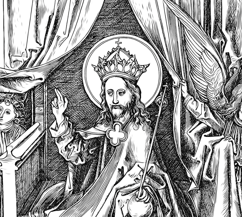 Christ the King - Catholic Coloring Page