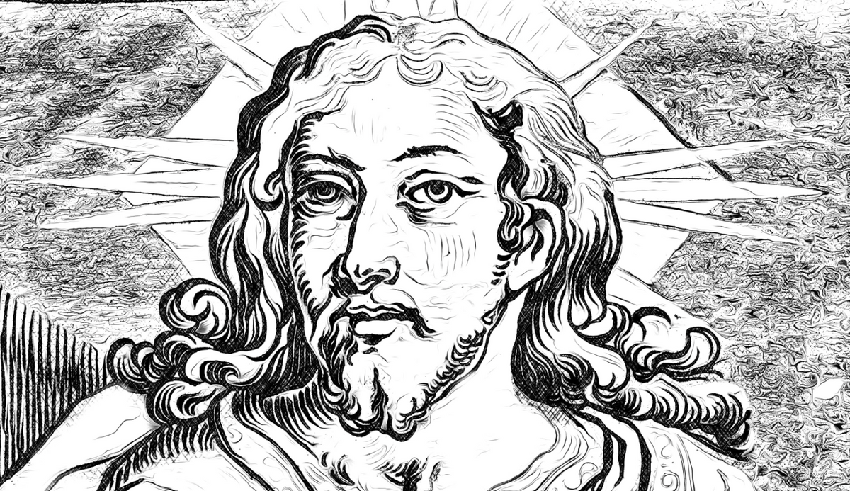 Jesus Christ (Salvator Mundi) - Catholic Coloring Page