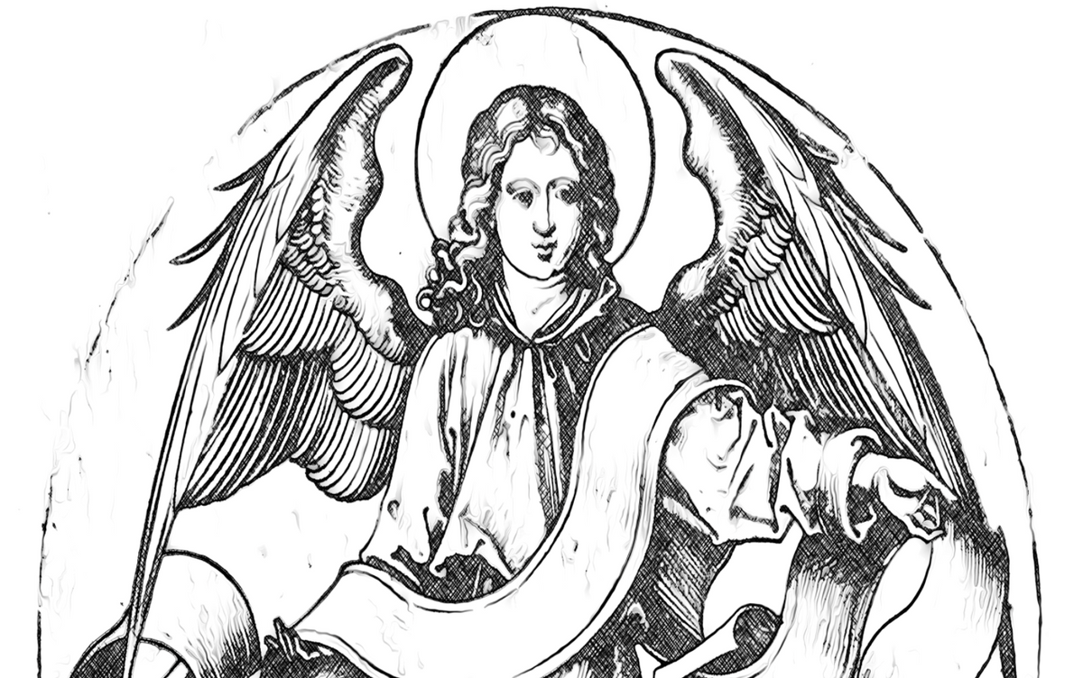 Angel - Catholic Coloring Page
