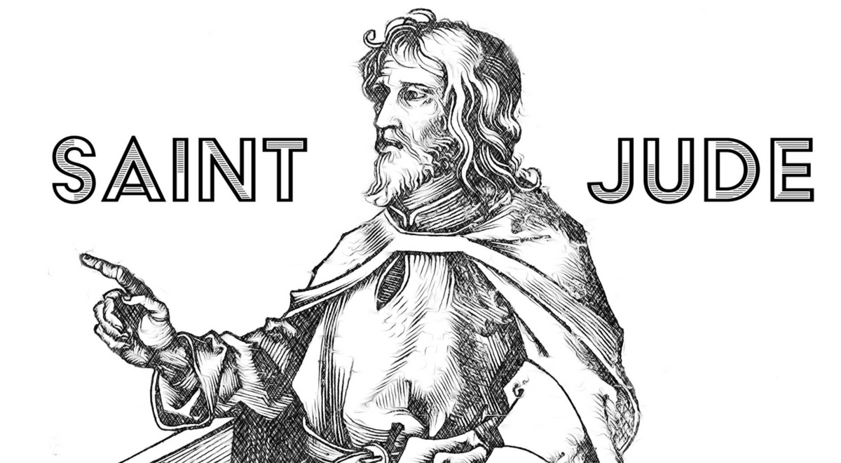 Saint Jude the Apostle - Catholic Coloring Page