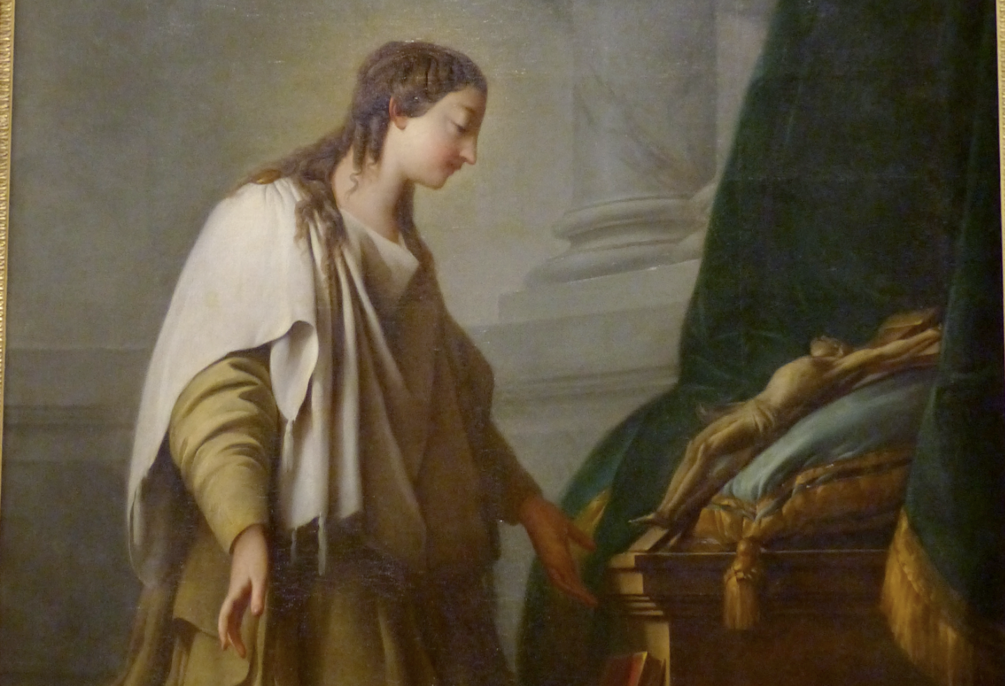 St. Elizabeth in Prayer (1755) by Louis-Joseph Le Lorrain - Public Domain Catholic Painting