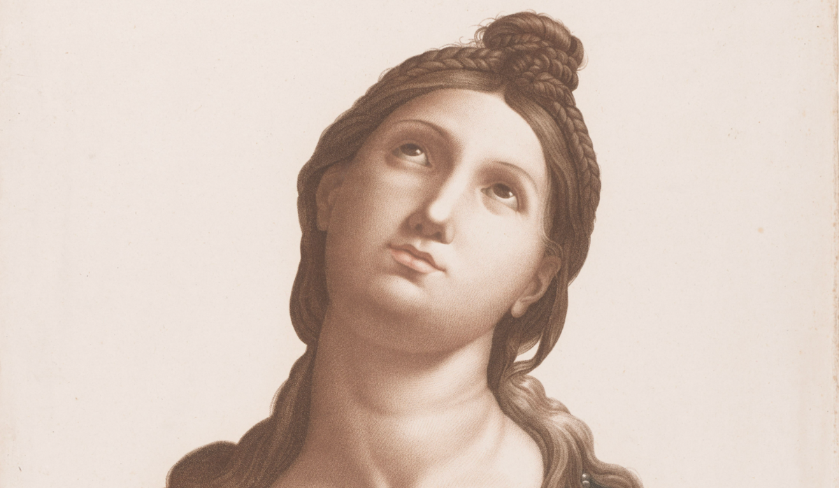 Saint Cecilia (1764–1806) by Louis Charles Ruotte - Public Domain Catholic Painting