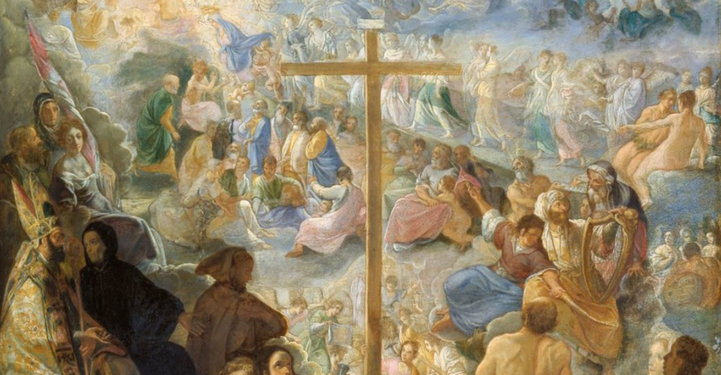 Exaltation of the True Cross (1603–1605) by Adam Elsheimer - Public Domain Catholic Painting