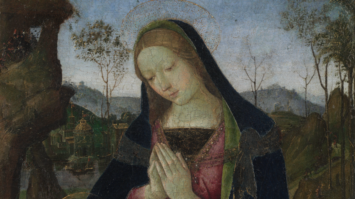 Virgin and Child (1490–1500) by Pintoricchio - Public Domain Catholic Painting