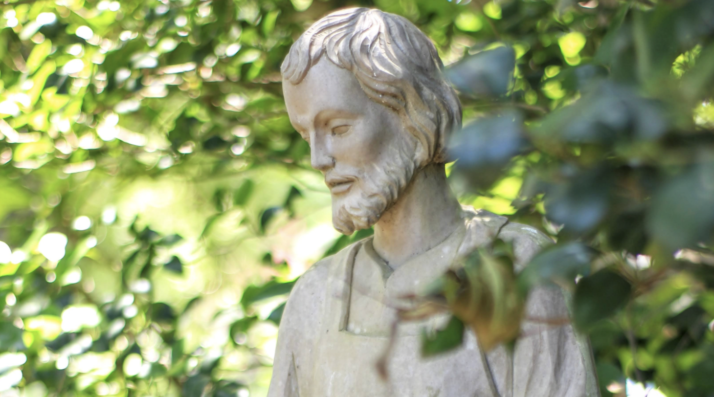 Statue of Saint Joseph - Catholic Stock Photo
