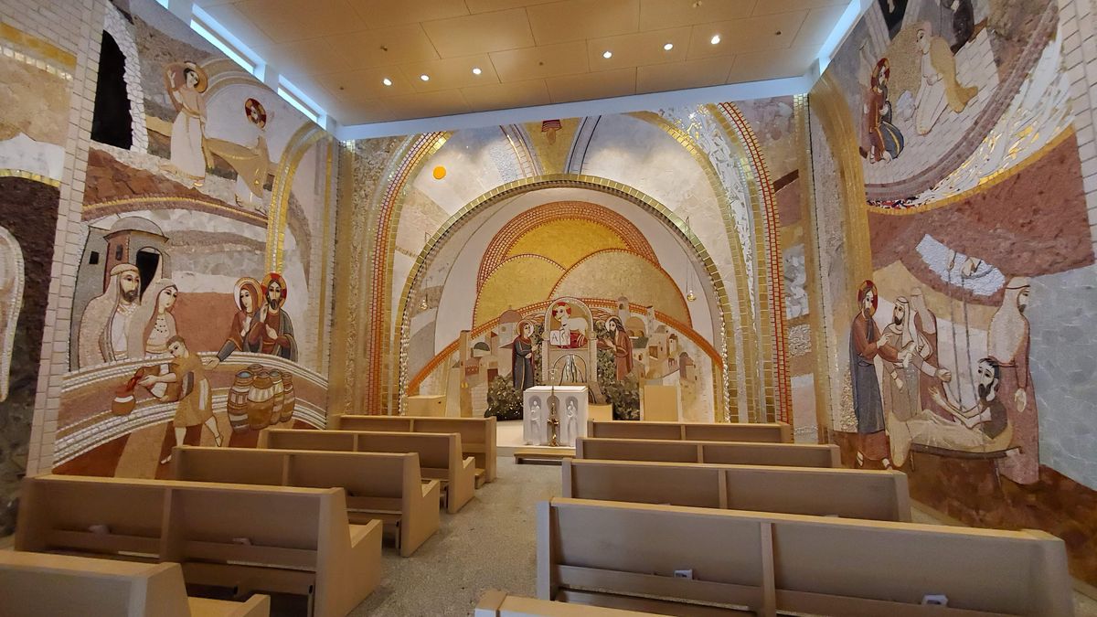 Luminous Mysteries Chapel at Pope Saint John Paul II Shrine, Washington D.C., USA - Catholic Stock Photo
