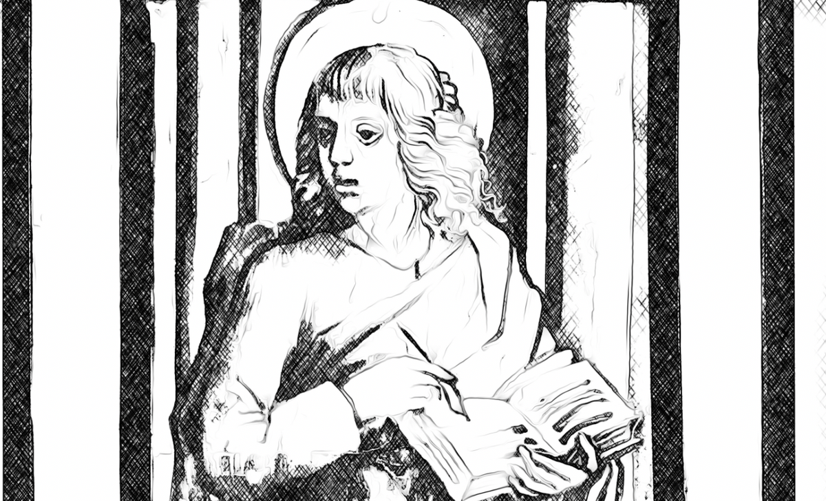 Saint John the Evangelist - Catholic Coloring Page