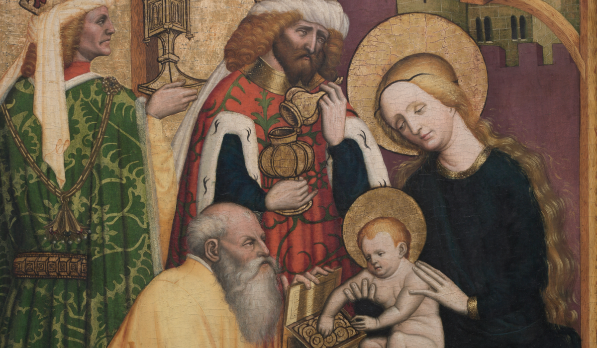 Adoration of the Magi (early 1440s) by Konrad Laib - Public Domain Bible Painting