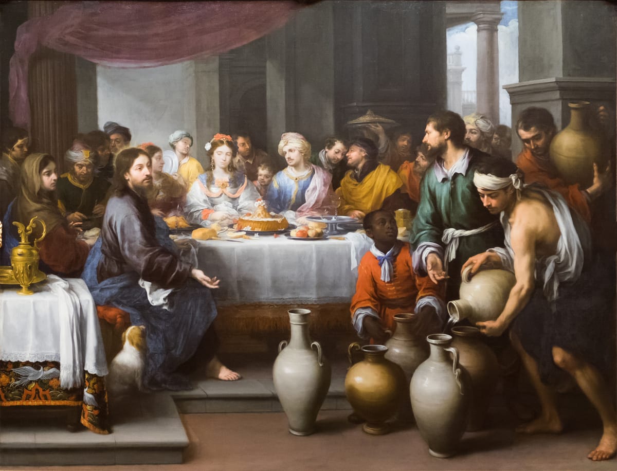 The Marriage Feast At Cana 1672 By Bartolom Esteban Murillo Public 
