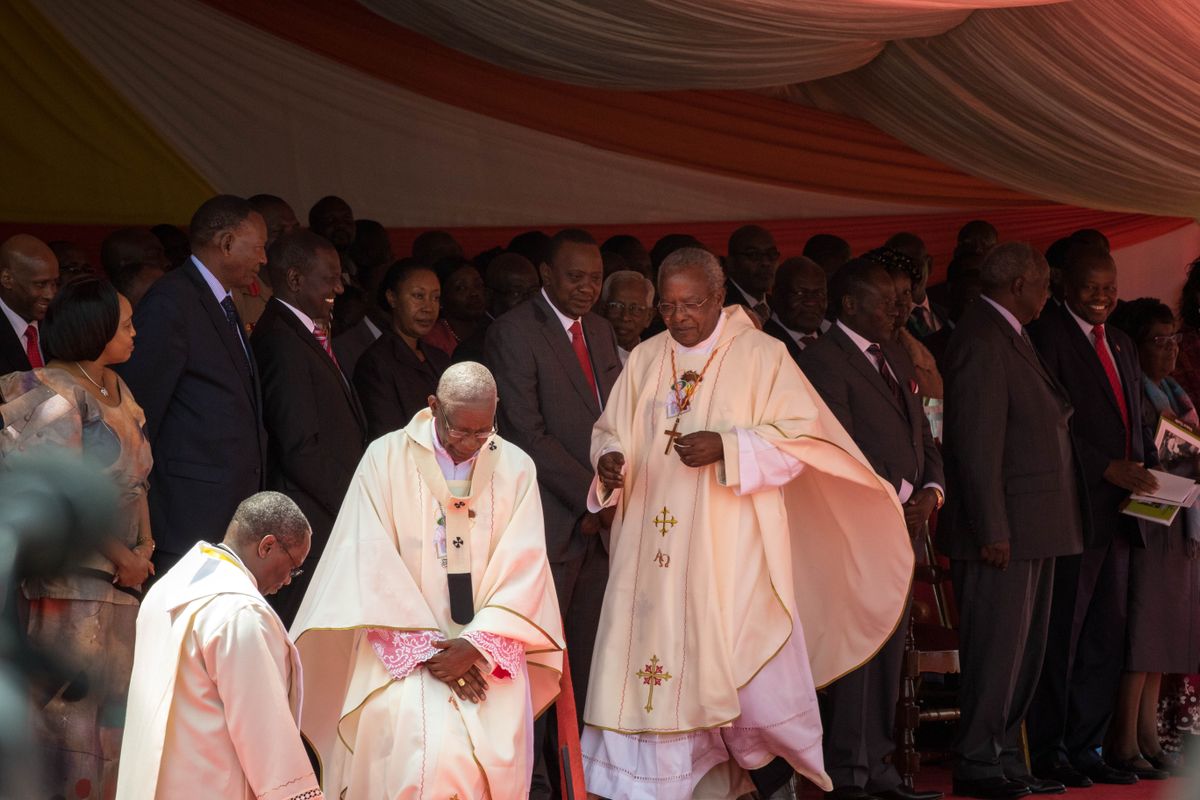 Kenyan Bishops at Beatification Ceremony (2014) - Catholic Stock Photo