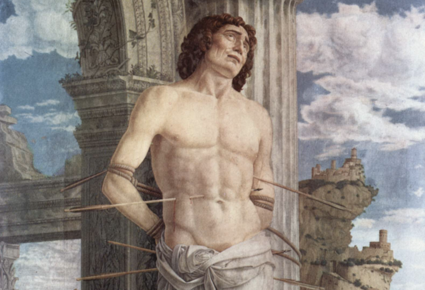 Saint Sebastian (1480) by Andrea Mantegna - Public Domain Catholic Painting