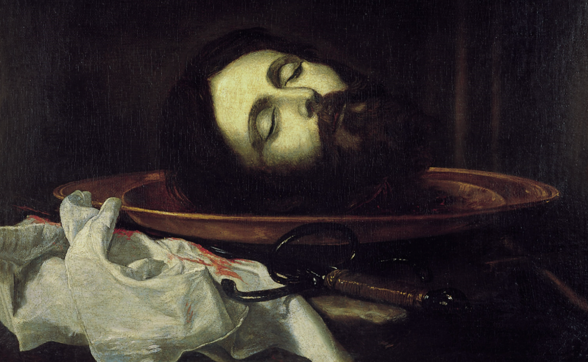 Head of St John the Baptist (1644) by José de Ribera - Public Domain Catholic Painting