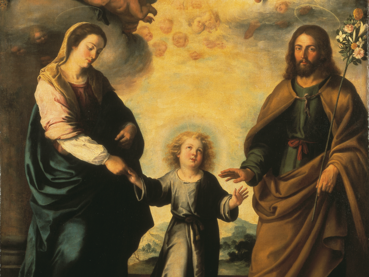 The Return of the Holy Family from Egypt (17th century) by Bartolomé Esteban Murillo - Public Domain Catholic Painting
