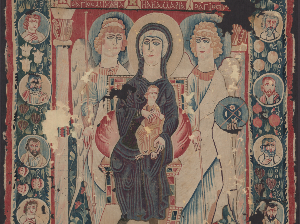 Icon of the Virgin and Child (500s) by Unknown - Public Domain Catholic Painting