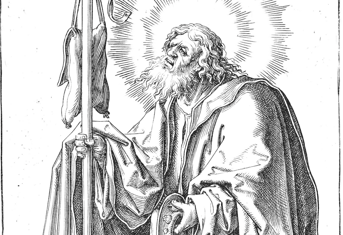 Saint Thomas (1510) by Lucas Huygensz van Leyden - Catholic Coloring Page