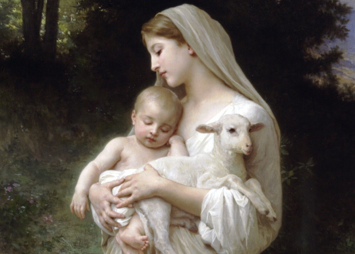 L'Innocence (1893) by William-Adolphe Bouguereau - Public Domain Catholic Painting